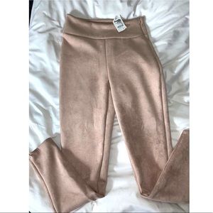 High wasted Suede pants.